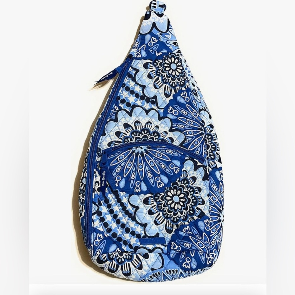 Vera Bradley Blue Star Medallion Sling Backpack